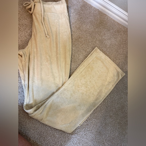 WeWoreWhat Pants - NWT Danielle Bernstein  we wore what Tan Drawstring Lounge Pants size Large